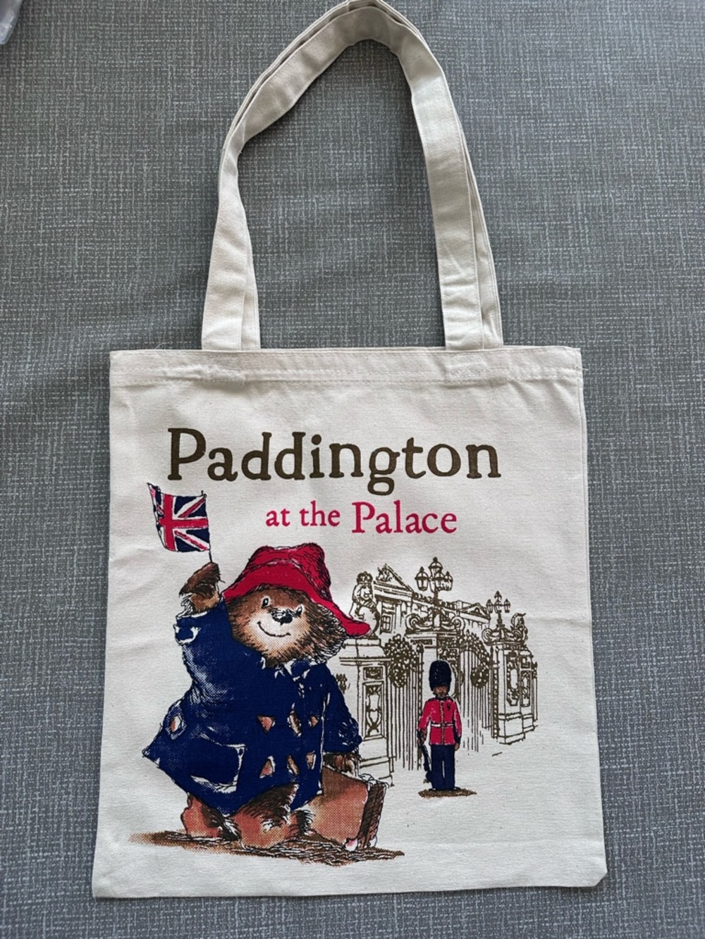 Paddington at the Palace Canvas Tote Bag Double Sided Print British Bear Cream - Picture 2 of 6
